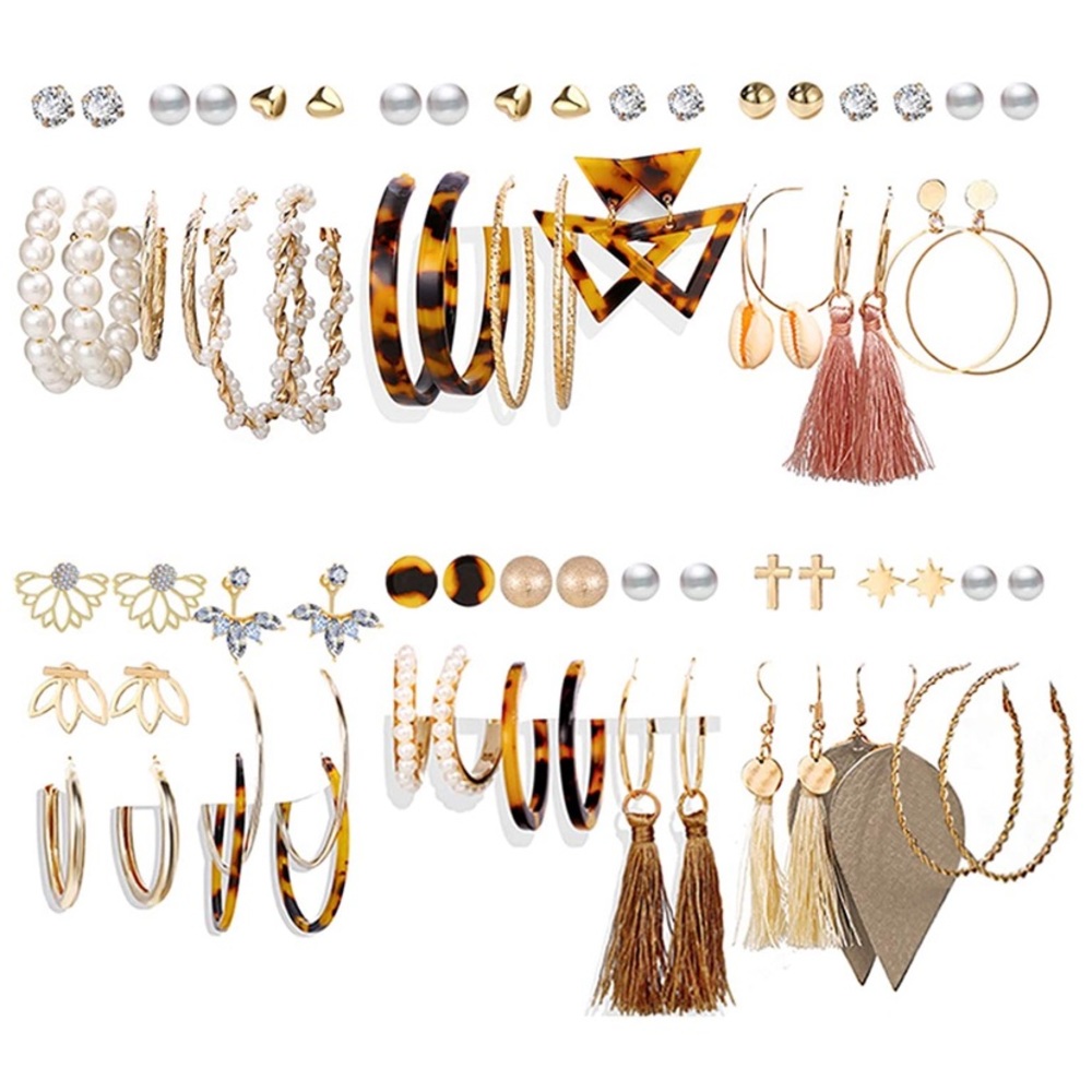 Fashion set for women | Bohemian earrings 36 pairs
